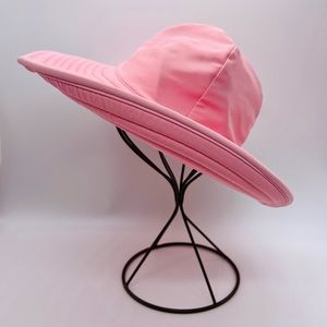RUFFLE BUTTS - GIRLS PRETTY PINK LIGHTWEIGHT SUN HAT SIZE 6-10